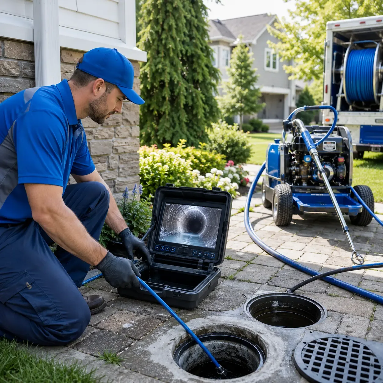 Outdoor drain cleaning professionals serving Summitville, IN